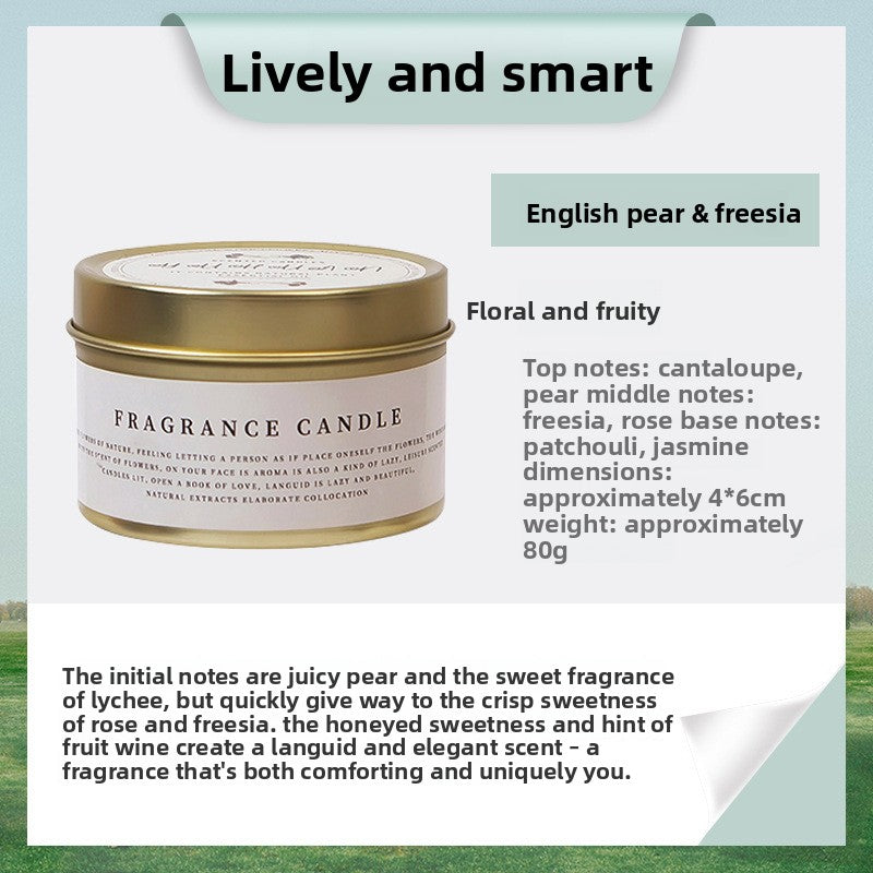 DIY scented soy wax candle in tin
