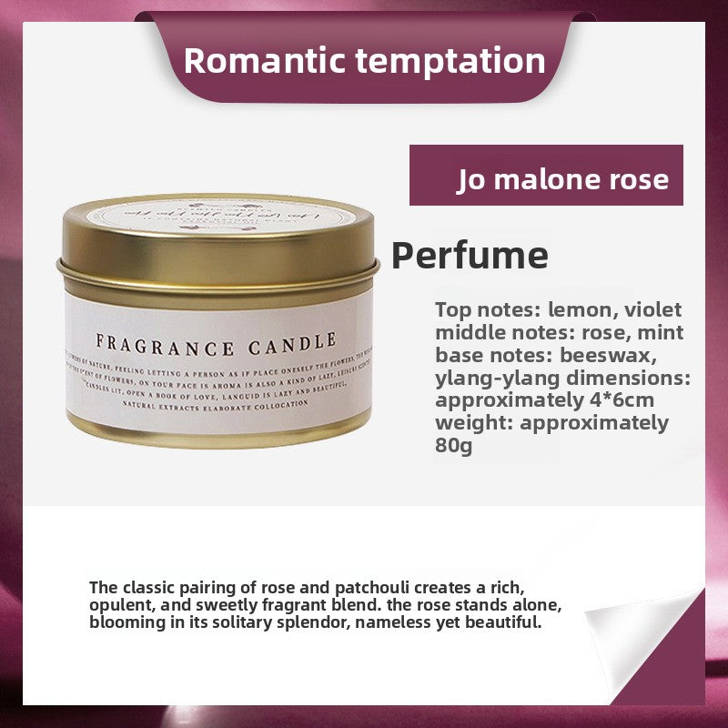 DIY scented soy wax candle in tin