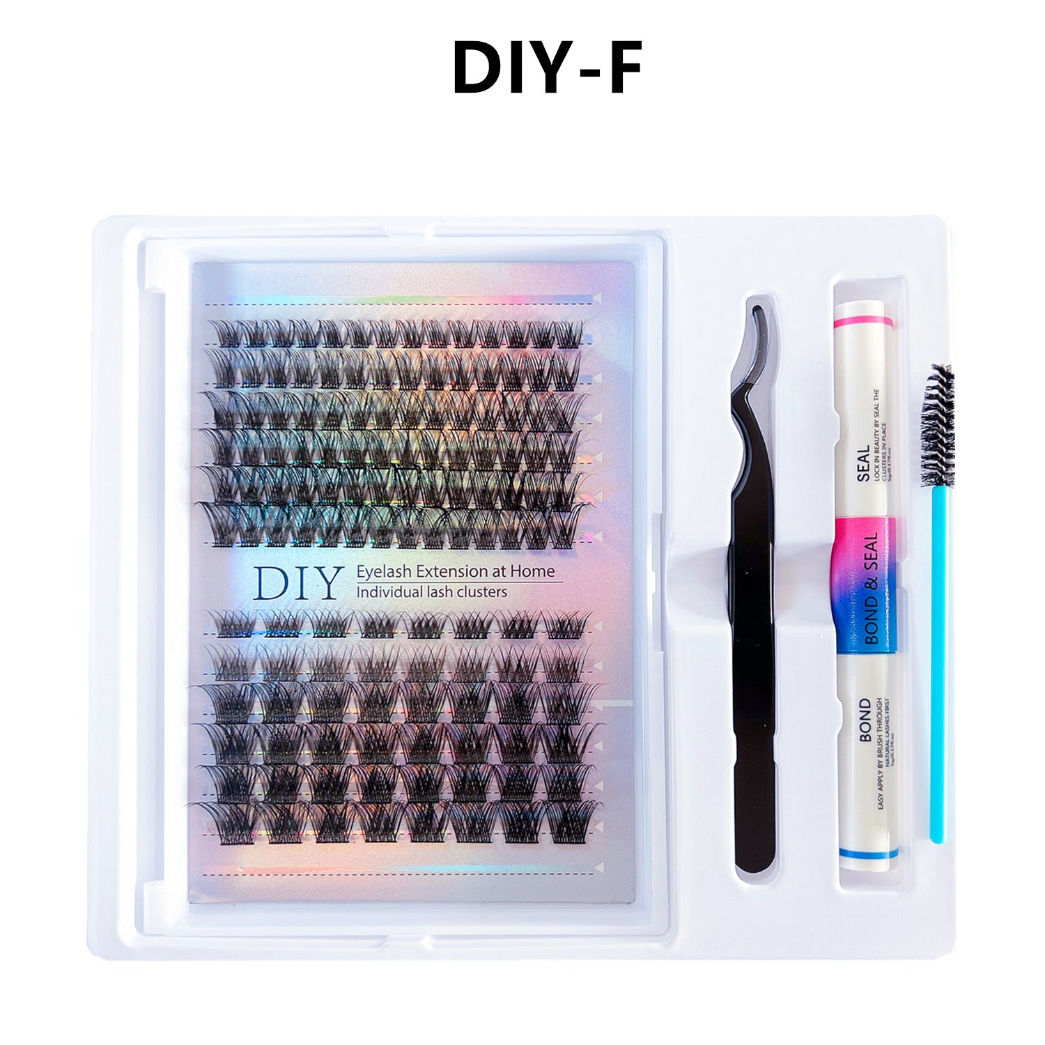 DIY Segmented False Eyelash Clusters with Adhesive