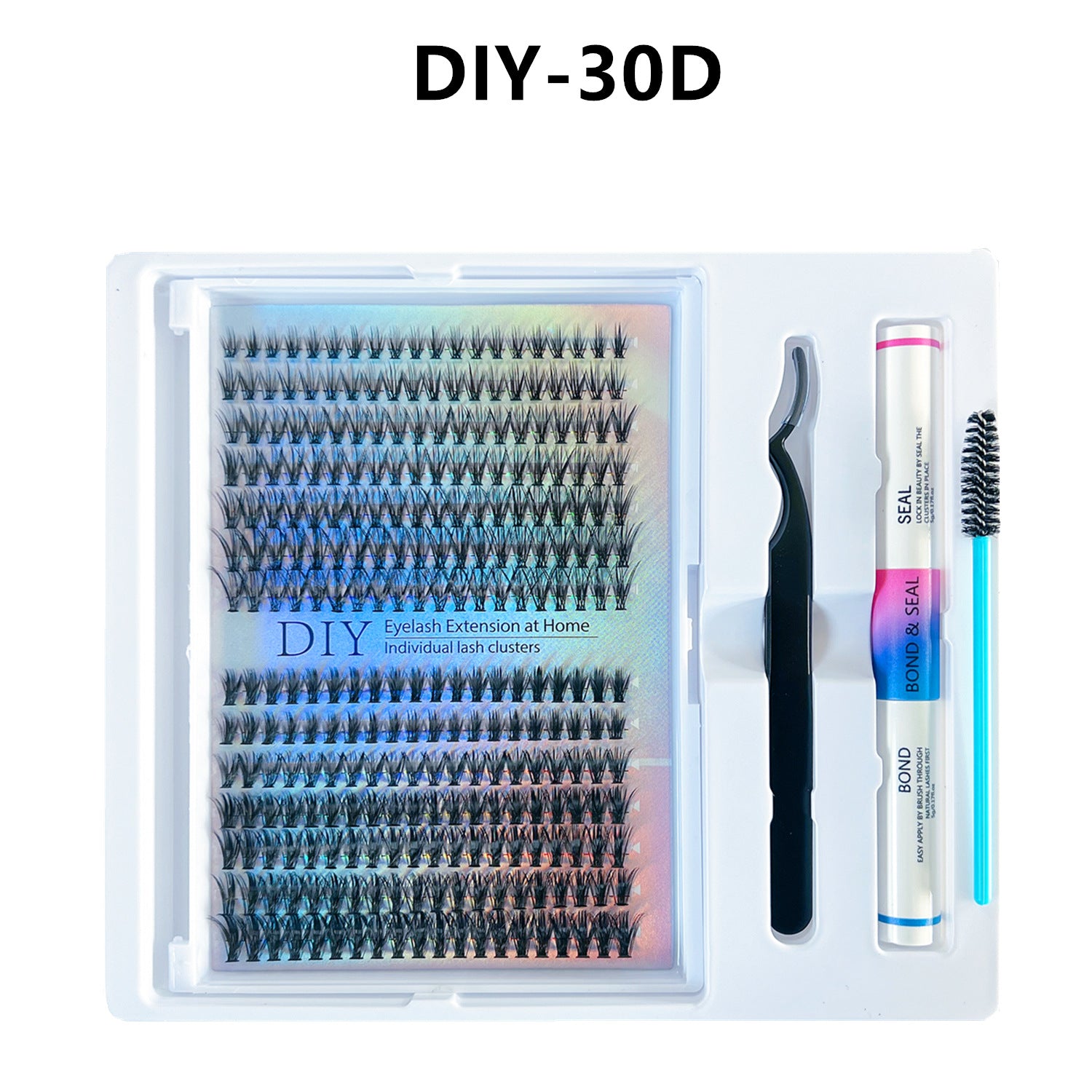DIY Segmented False Eyelash Clusters with Adhesive