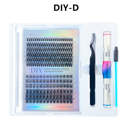 DIY Segmented False Eyelash Clusters with Adhesive