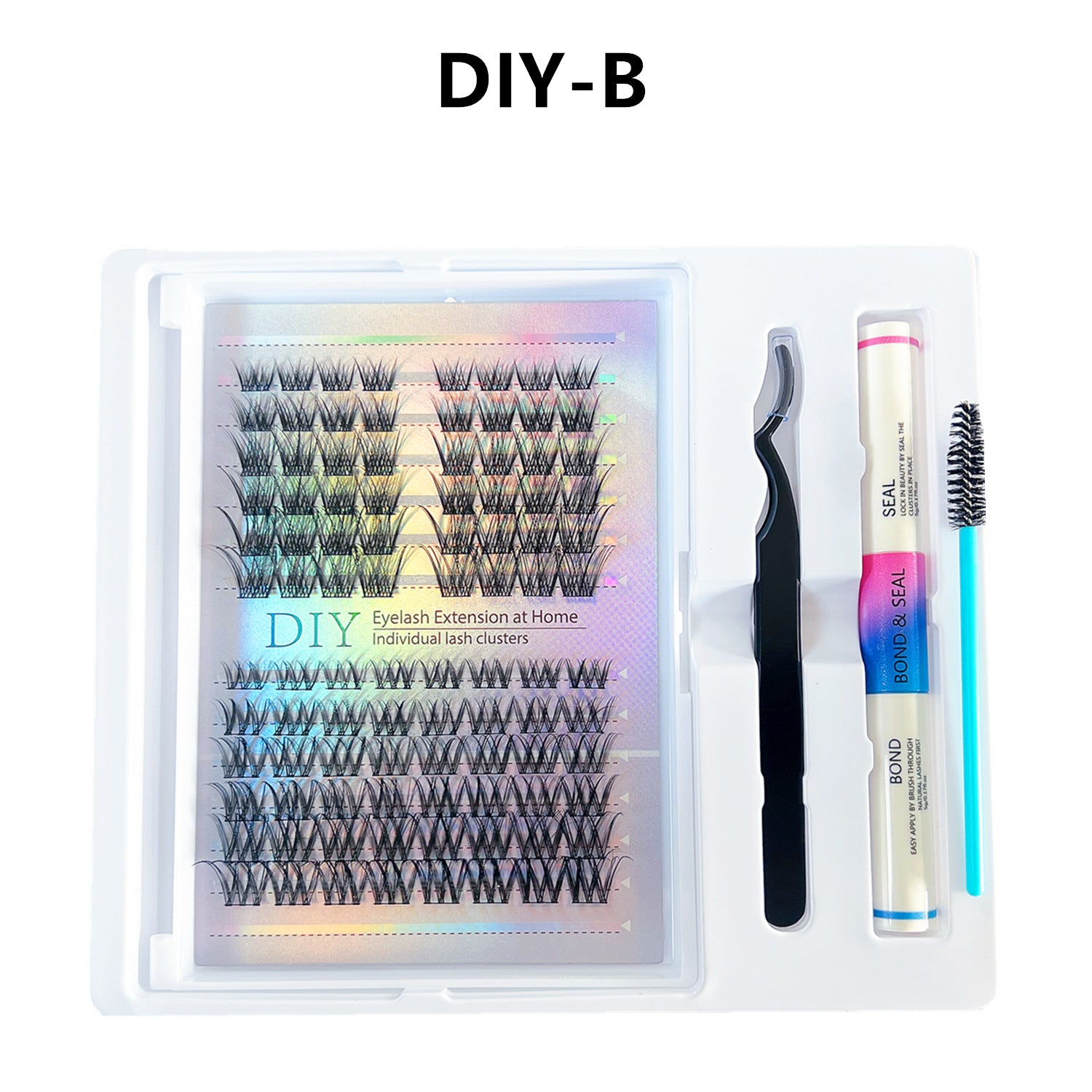 DIY Segmented False Eyelash Clusters with Adhesive