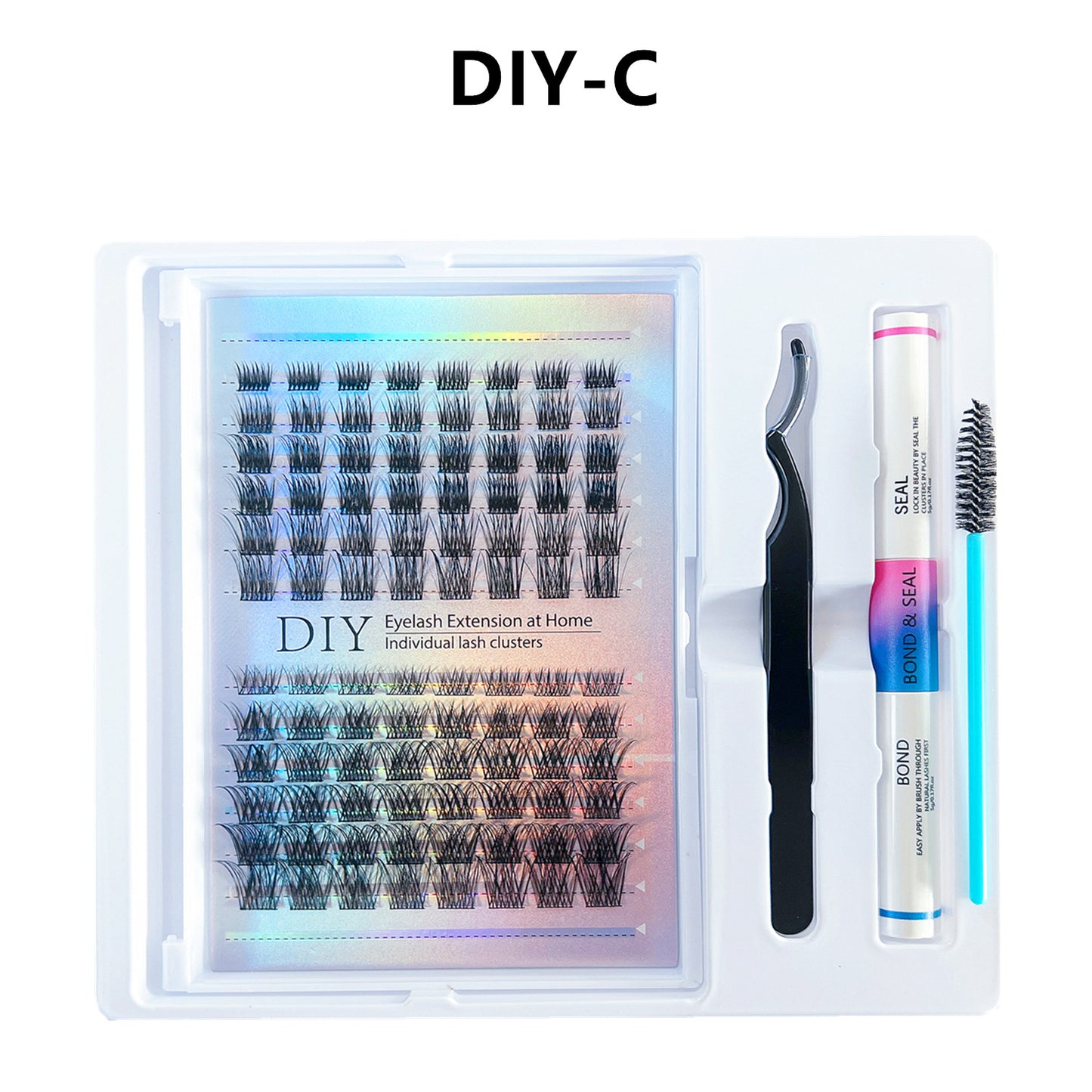 DIY Segmented False Eyelash Clusters with Adhesive