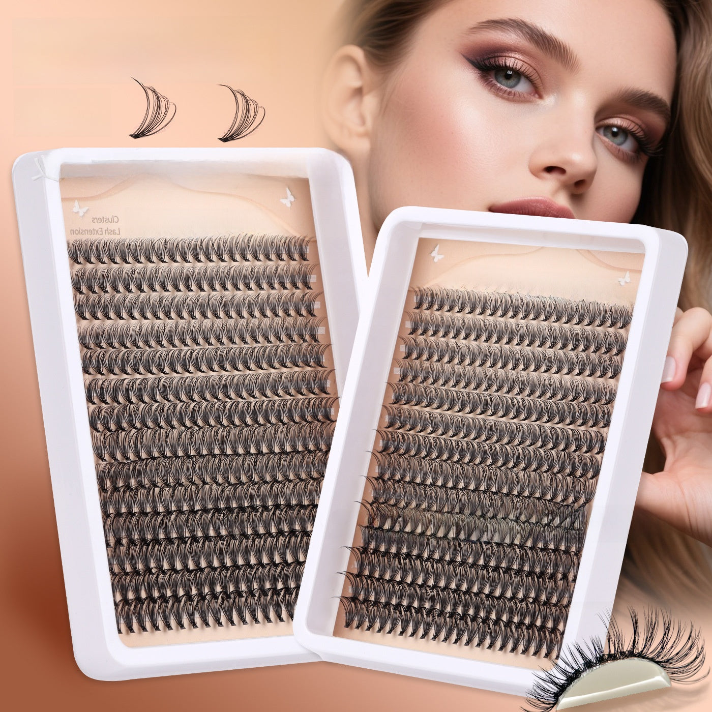 DIY Segmented False Eyelashes Clusters