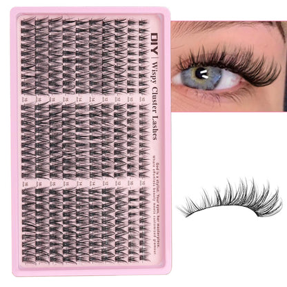 DIY Segmented Single-Cluster Self-Grafting False Eyelashes