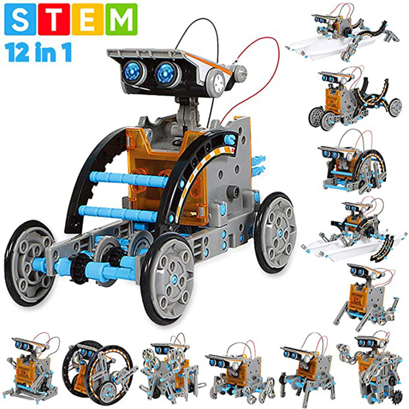DIY Solar Powered Toy Robot with Battery Backup