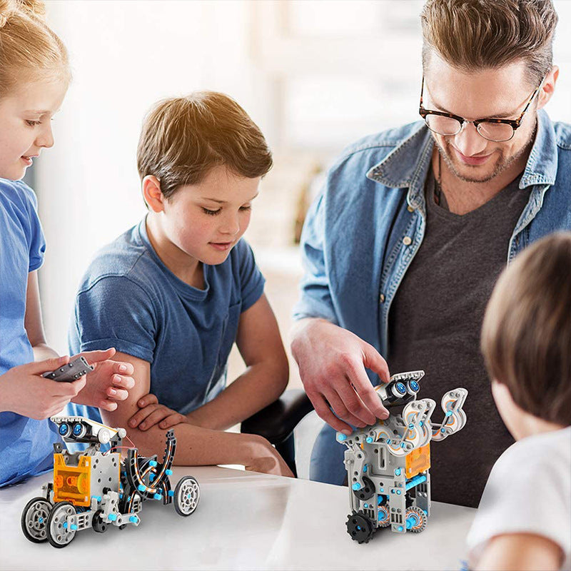 DIY Solar Powered Toy Robot with Battery Backup