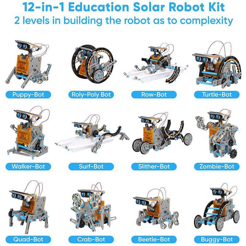 DIY Solar Powered Toy Robot with Battery Backup