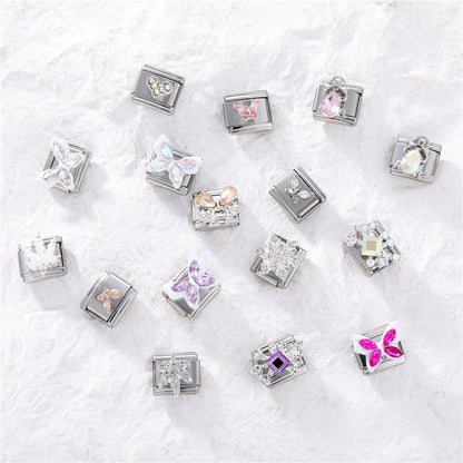 DIY steel bottom square bracelet