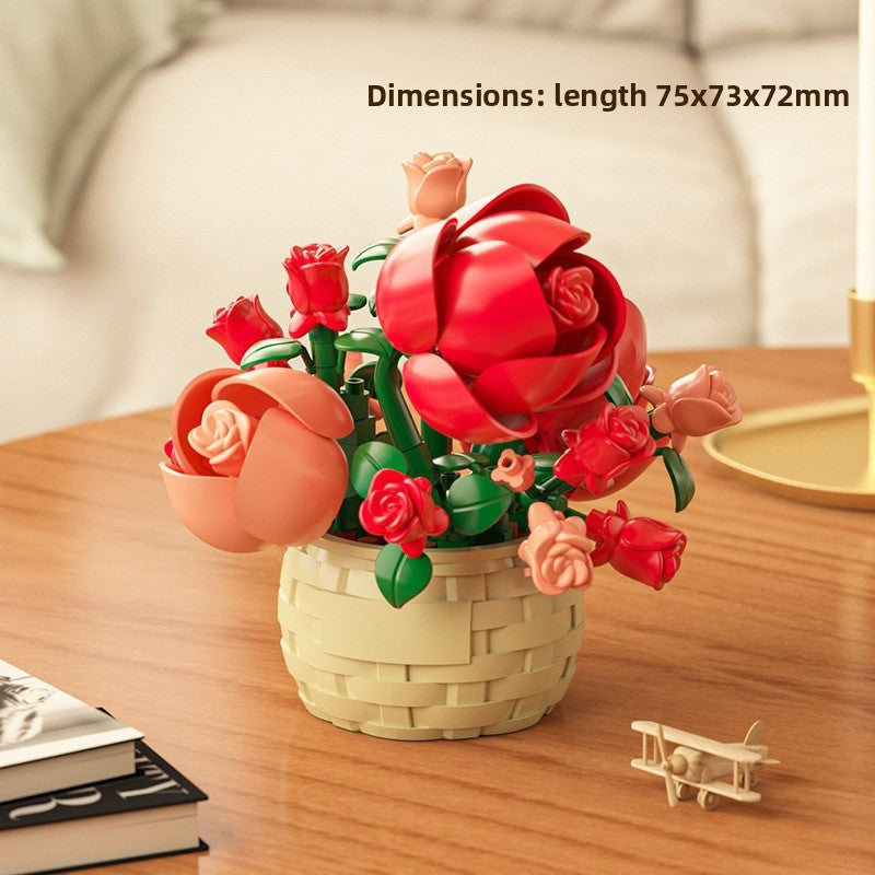 DIY Sunflower Basket Building Blocks
