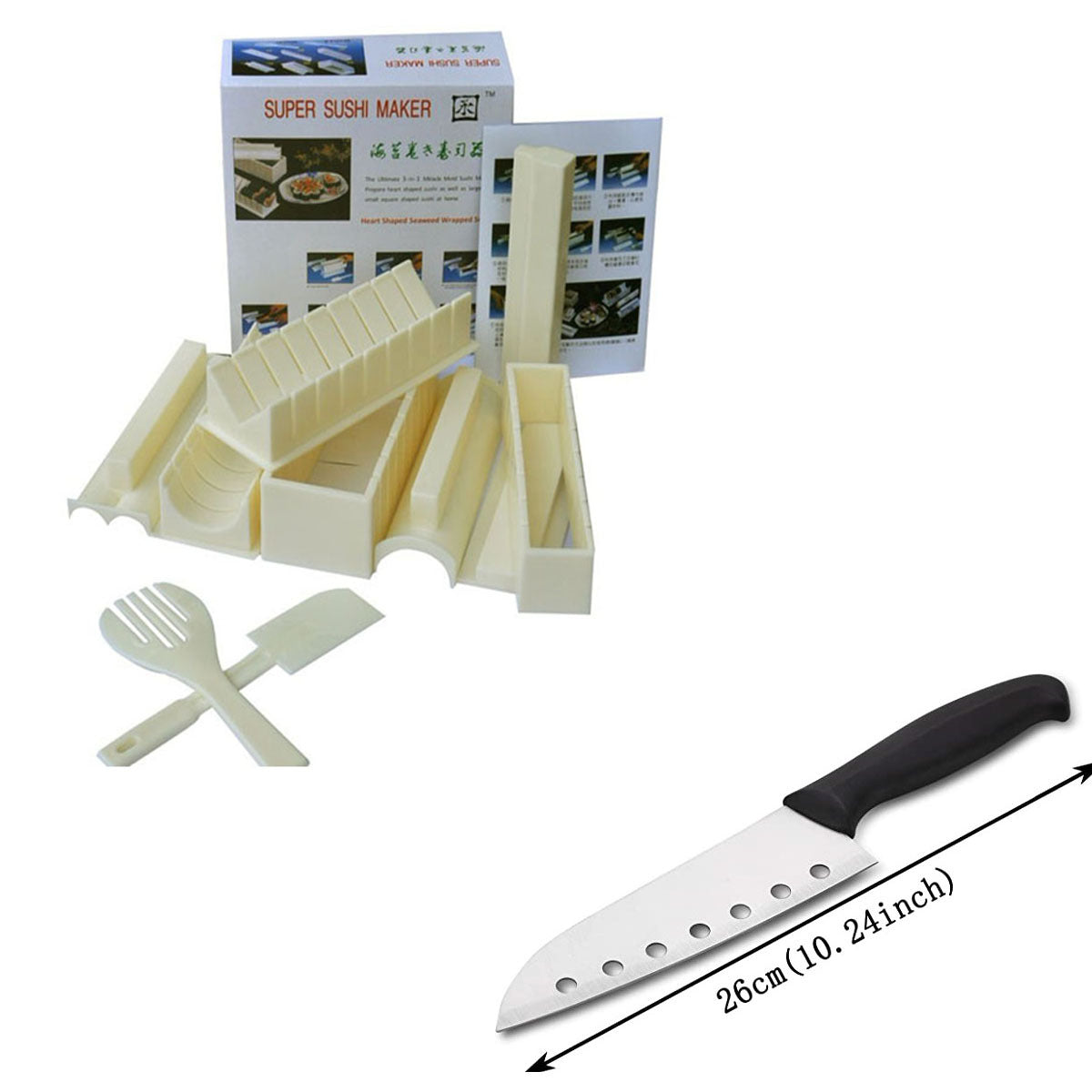 DIY Sushi Mold Kit with Multiple Shapes