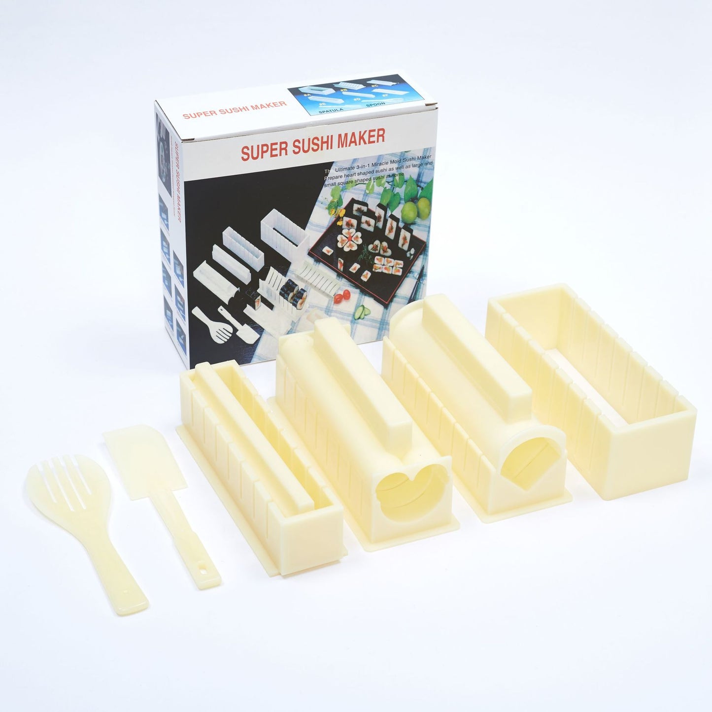 DIY Sushi Mold Kit with Multiple Shapes