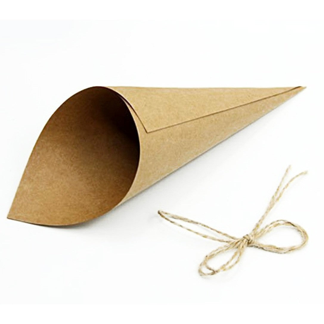 DIY Wedding Paper Flower Tube with Hemp Rope