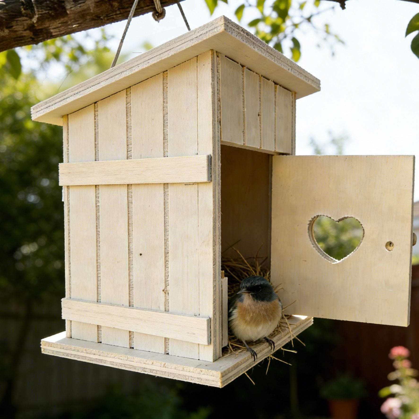 DIY Wooden Bird House for Children