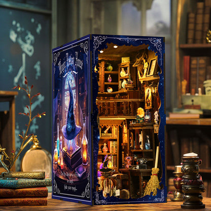 DIY Wooden Book Nook Magic Potion House Puzzle