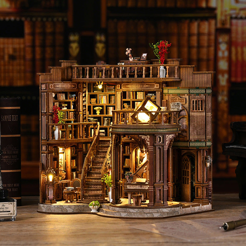 DIY Wooden House Model Assembly Kit