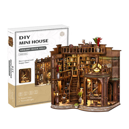 DIY Wooden House Model Assembly Kit