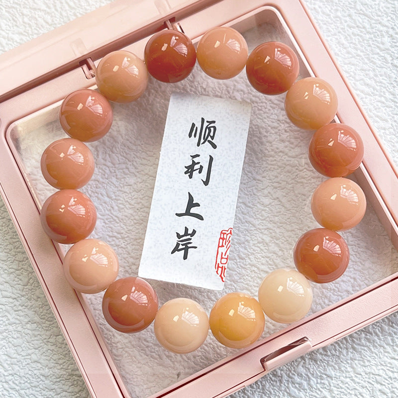 dizzy Rouge round beads Bodhi root bracelets