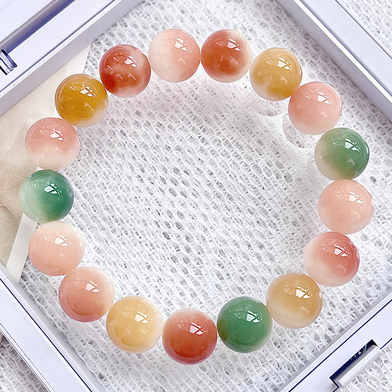 dizzy Rouge round beads Bodhi root bracelets