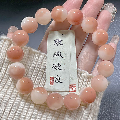 dizzy Rouge round beads Bodhi root bracelets