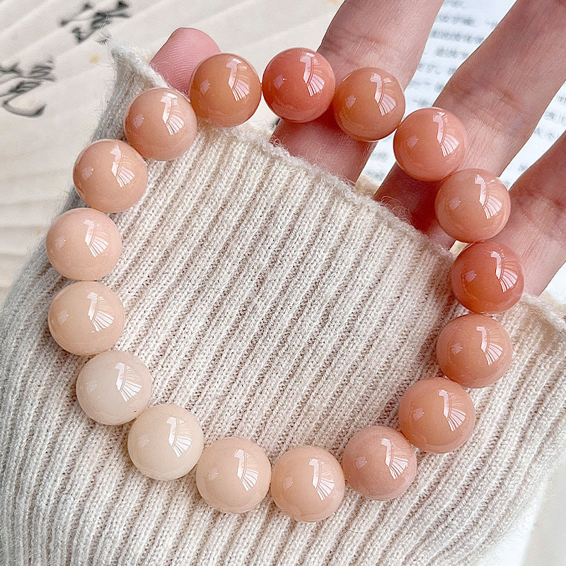 dizzy Rouge round beads Bodhi root bracelets