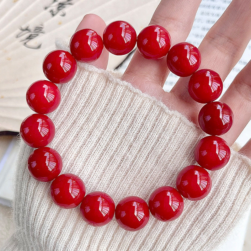 dizzy Rouge round beads Bodhi root bracelets