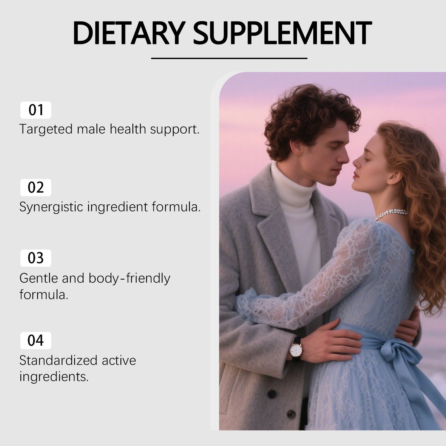 Docteat Coenzyme Q10 Men's Complex Dietary Supplement Capsules
