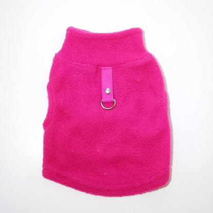 Dog autumn and winter fleece leash