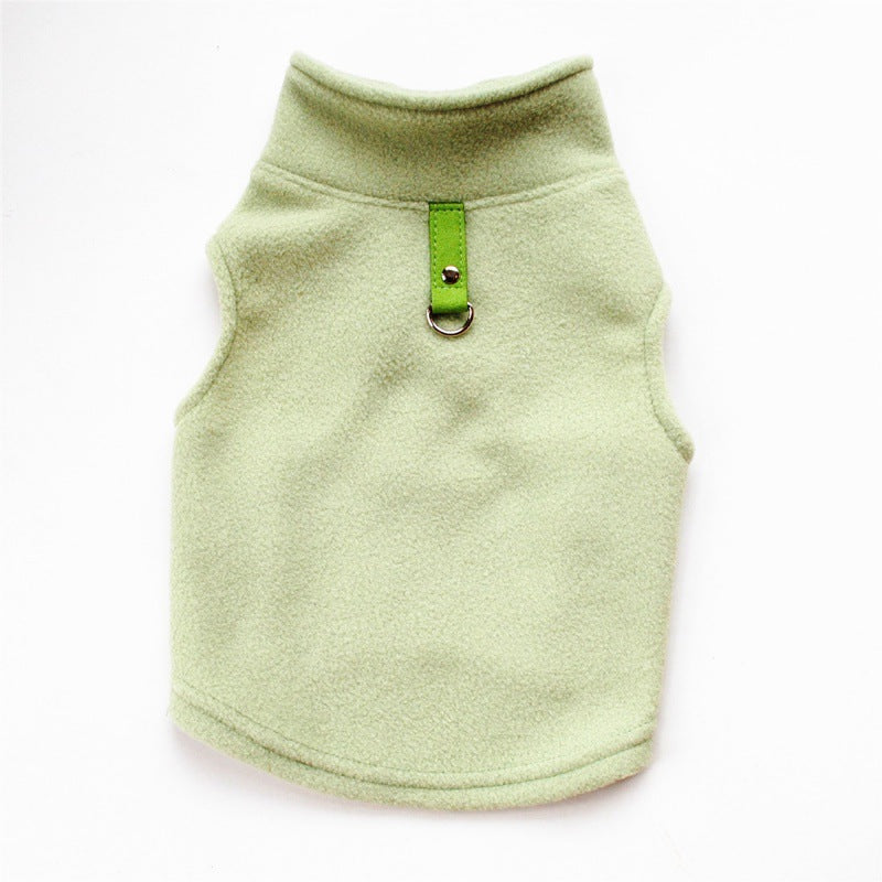 Dog autumn and winter fleece leash