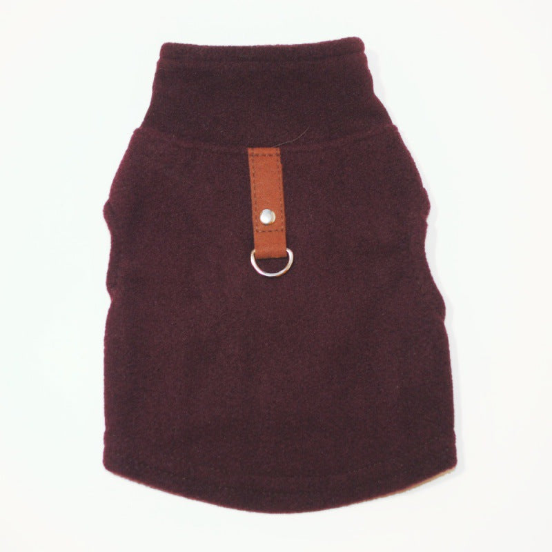 Dog autumn and winter fleece leash