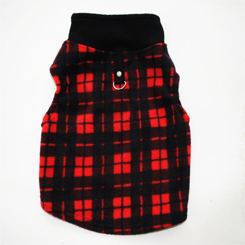 Dog autumn and winter fleece leash
