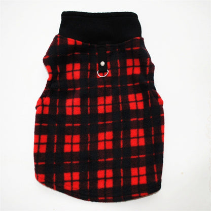 Dog autumn and winter fleece leash