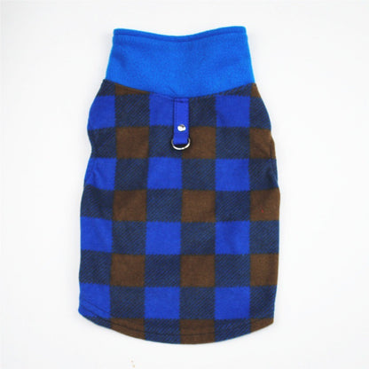 Dog autumn and winter fleece leash Pet clothing