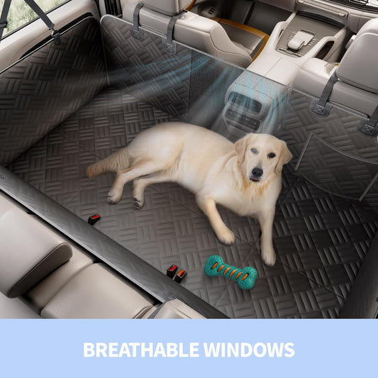 Dog Backseat Cover with Hard Bottom Support