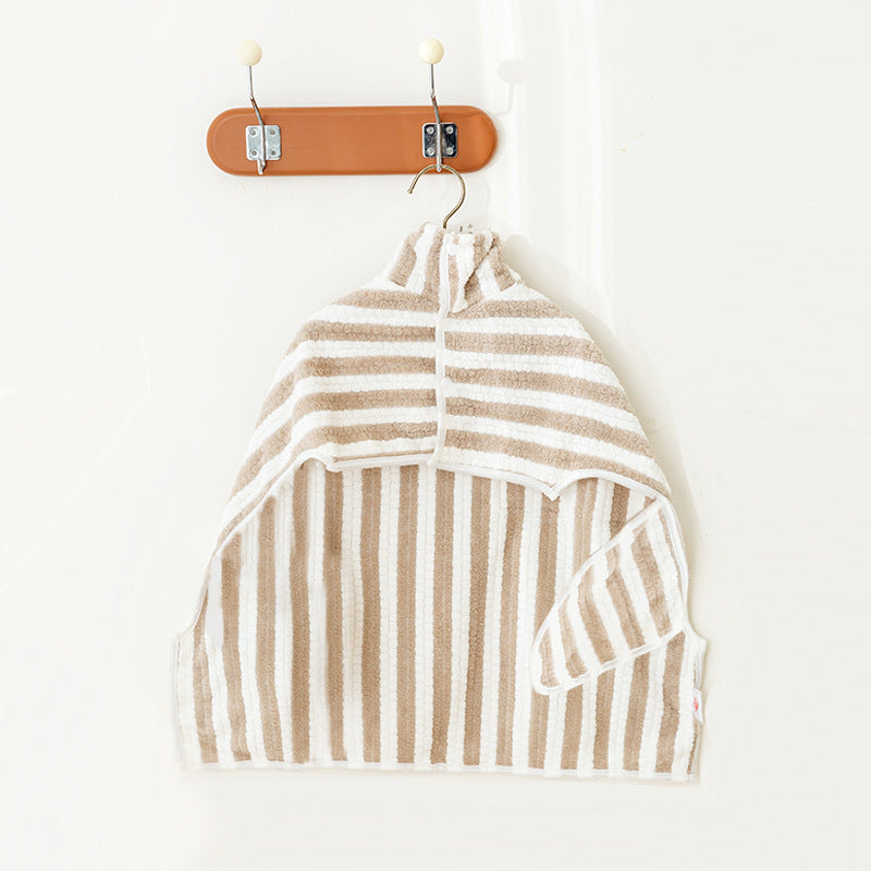 Dog bathrobe with thick padding and quick-drying property