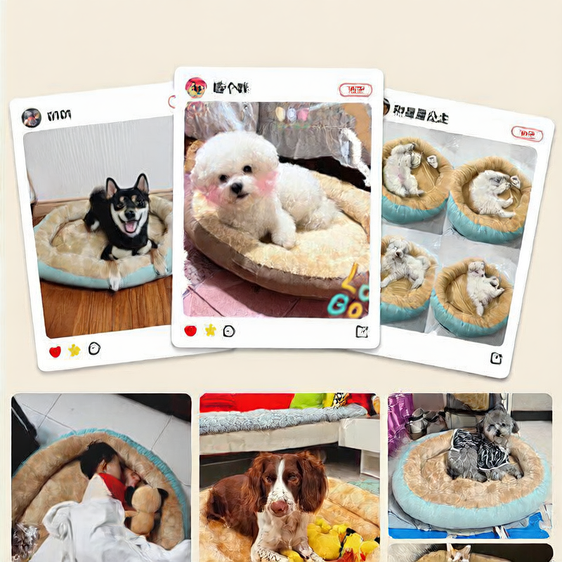 Dog Bed Cat Bed Removable Washable Mat