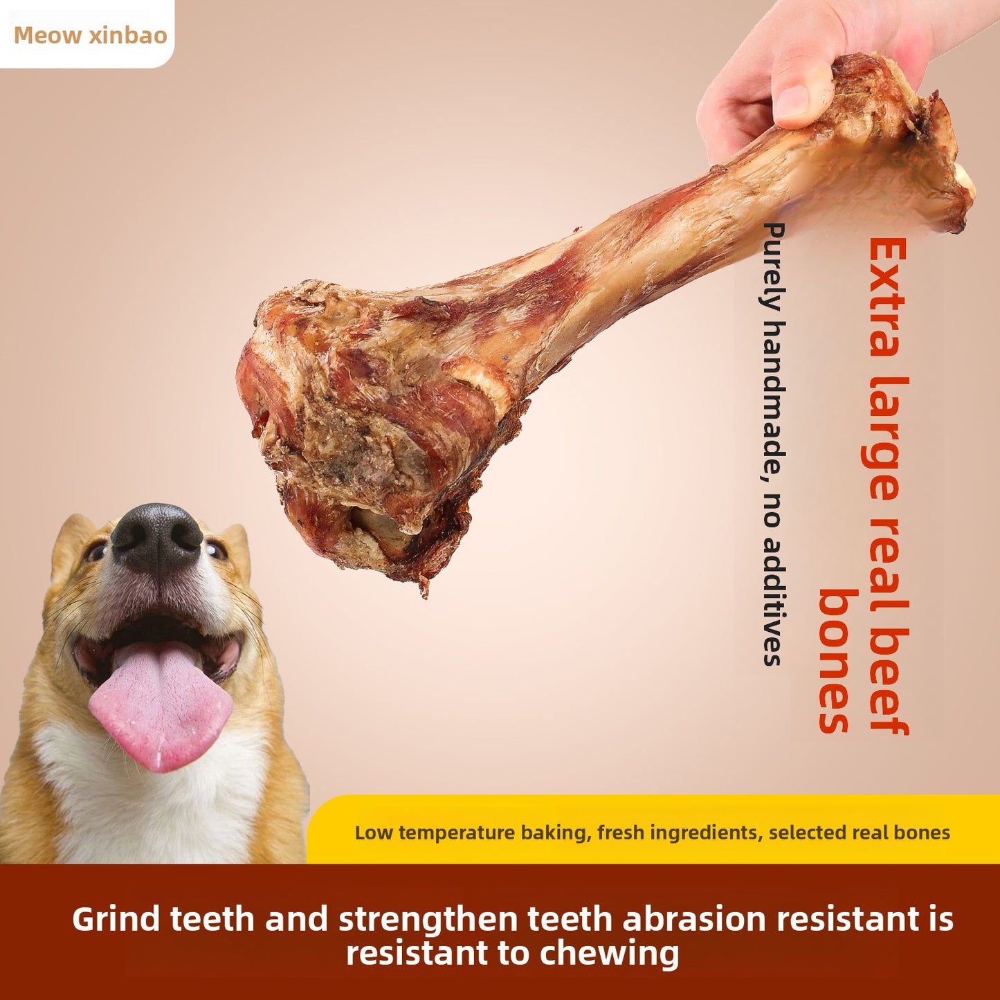 Dog bone grinding stick