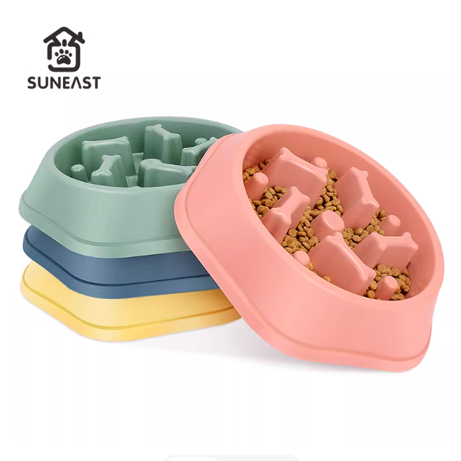 Dog Bowl and Feeder Anti-Tipping Anti-Choking Slow Feeder for Golden Retrievers Large Dogs Pet Slow Feeding Bowl Dog Food Bowl Pet Slow Feeder Dog Accessories