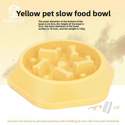 Dog Bowl and Feeder Anti-Tipping Anti-Choking Slow Feeder for Golden Retrievers Large Dogs Pet Slow Feeding Bowl Dog Food Bowl Pet Slow Feeder Dog Accessories