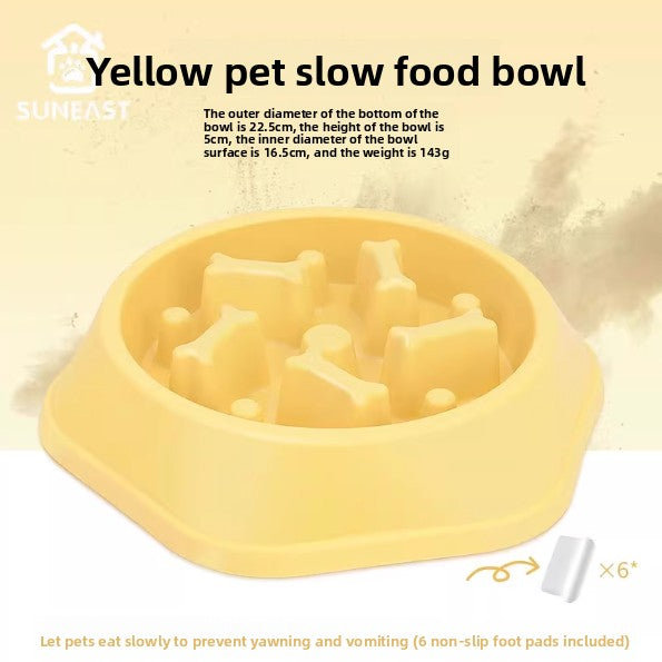Dog Bowl and Feeder Anti-Tipping Anti-Choking Slow Feeder for Golden Retrievers Large Dogs Pet Slow Feeding Bowl Dog Food Bowl Pet Slow Feeder Dog Accessories