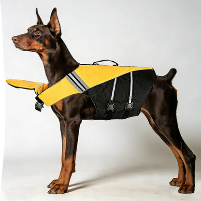 Dog Buoyancy Vest with Reflective Strips