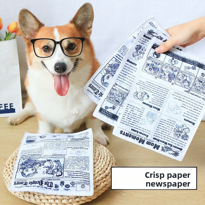 Dog Cat Crinkle Paper Toy