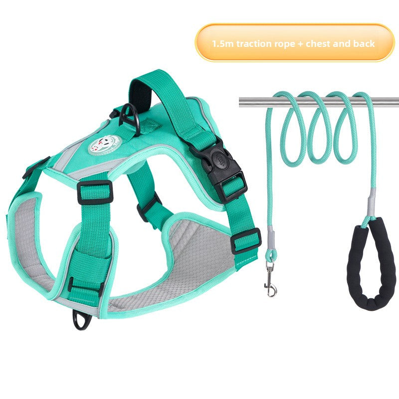 Dog Chest Strap Traction Rope Vest Type Large Dog Adjustable Traction Rope
