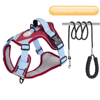 Dog Chest Strap Traction Rope Vest Type Large Dog Adjustable Traction Rope