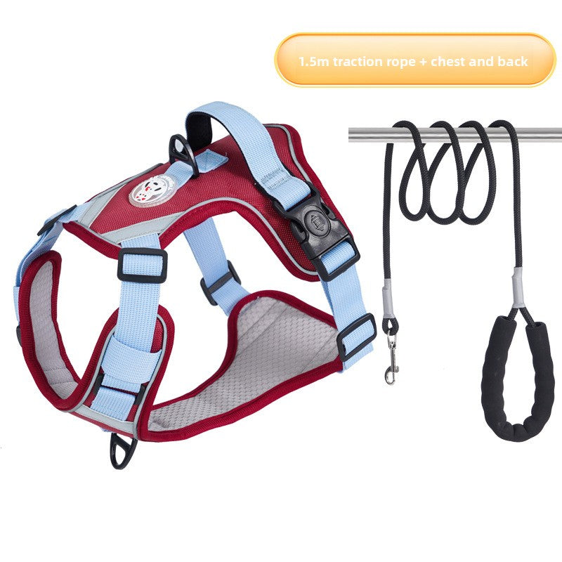 Dog Chest Strap Traction Rope Vest Type Large Dog Adjustable Traction Rope