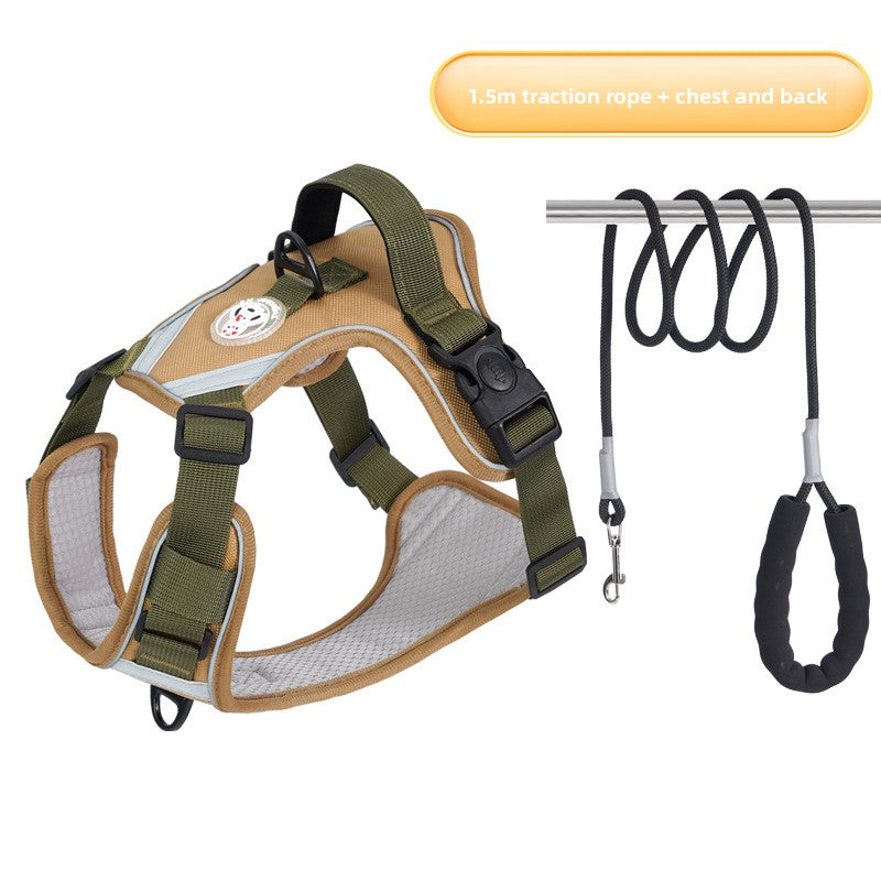 Dog Chest Strap Traction Rope Vest Type Large Dog Adjustable Traction Rope