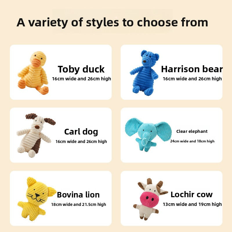 Dog chew-resistant plush toy
