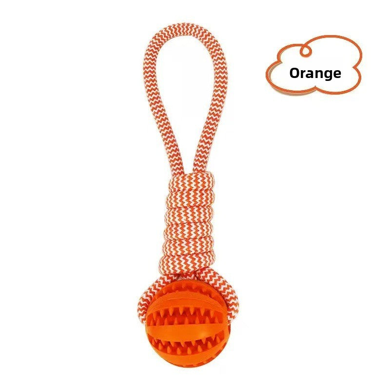 Dog Chew Toy Tug Rope Treat Ball