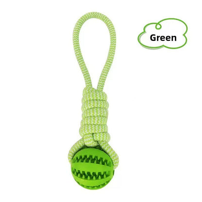 Dog Chew Toy Tug Rope Treat Ball