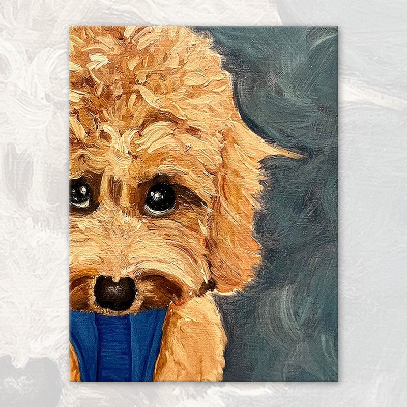 Dog Digital Acrylic Oil Painting Kit